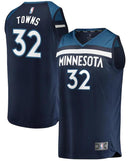 NBA TIMBERWOLVES KARL-ANTHONY TOWNS NAVY JERSEY