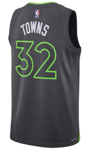 NBA TIMBERWOLVES KARL-ANTHONY TOWNS CHARCOAL JERSEY