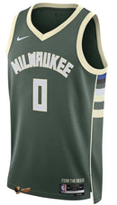 NBA MILWAUKEE BUCKS DAMIAN LILLARD JERSEY
