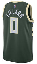 NBA MILWAUKEE BUCKS DAMIAN LILLARD JERSEY