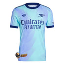 Arsenal 20242025 - Third jersey Arsenal - Adidas Arsenal - Premier League - Copas Inglesas - Champions League - Diseño moderno - Detalles únicos - Londres - Blue navy - Yellow - White - Gola redonda - Escudo del Arsenal - Logo de Adidas - Historia del club - Identidad del club - Tecnologías innovadoras - Confort - Rendimiento.