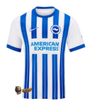 Brighton - 2024-25 - Brighton - Fútbol - Premier League - White - Blue - Yellow - Nike - American Express - Diseño - Temporada - Jersey home - Club - Estadio - Jugadores - Moda - Estilo - Comprar - Jerseys de fútbol - Venta - Última colección - Moda deportiva - Danny Welbeck - Kaoru Mitoma - Evan Ferguson - João Pedro -
