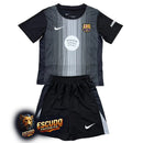 BARCELONA GOALKEEPER III 25/26 BLACK KIDS KIT