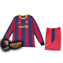 BARCELONA I 10/11 KIDS KIT RETRO LONG SLEEVE MEN