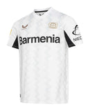 - Bayer - 04 - Leverkusen - Uniform - II - 2024-2025 - Castore - White - Rayas - Zigzag - Gray - Claro - Frente - Fútbol - Bundesliga - Champions - League - Ropa - Deportiva - Fanáticos - Fútbol - Germany - Compra - Online. JERSEY