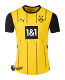Borussia Dortmund - 2024/2025 - Jersey Borussia Dortmund - Jersey home Borussia Dortmund - Uniform Borussia Dortmund - Puma Borussia Dortmund - Diseño clásico - Yellow and black - Rayas verticales - Bundesliga - Copa de Germany - Champions League - Gola redonda - Escudo del club - Sponsor Evonik - Tecnologías innovadoras - Confort - Rendimiento.