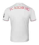 FC Augsburg - 2024/2025 - Jersey FC Augsburg - Jersey home FC Augsburg - Uniform FC Augsburg - Mizuno FC Augsburg - Diseño clásico - Red and white - Rayas verticales - Bundesliga - Copa de Germany - Gola redonda - Escudo del club - Logo de Mizuno - Sponsor WWK - Tecnologías innovadoras - Confort - Rendimiento.