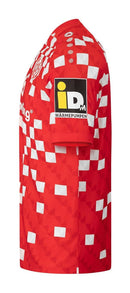 Mainz 05 - 2024/2025 - Jersey Mainz 05 - Jersey home Mainz 05 - Uniform Mainz 05 - Jako Mainz 05 - Diseño clásico - White and red - Rayas verticales - Bundesliga - Copa de Germany - Gola redonda - Escudo del club - Logo de Jako - Sponsor Kömmerling - Tecnologías innovadoras - Confort - Rendimiento.