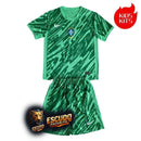 BRAZIL GOALKEEPER II GREEN KIDS KIT