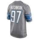 NFL DETROIT LIONS AIDAN HUTCHINSON – SILVER JERSEY