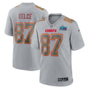 NFL KANSAS CITY CHIEFS TRAVIS KELCE – SUPER BOWL LVII GRAY JERSEY