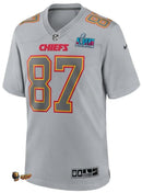 NFL KANSAS CITY CHIEFS TRAVIS KELCE – SUPER BOWL LVII GRAY JERSEY