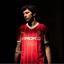 GIJON RETRO RED I 26/27 VERSION RETRO MEN'S JERSEY