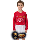 MANCHESTER UNITED I LONG SLEEVE 07/08 KIDS KIT (RETRO)